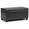 Simplihome Amelia 34"Rectangle Lift Top Storage Ottoman Bench Transitional